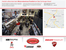 Tablet Screenshot of motorradzentrum-frankfurt.de